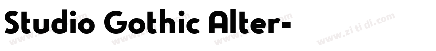 Studio Gothic Alter字体转换